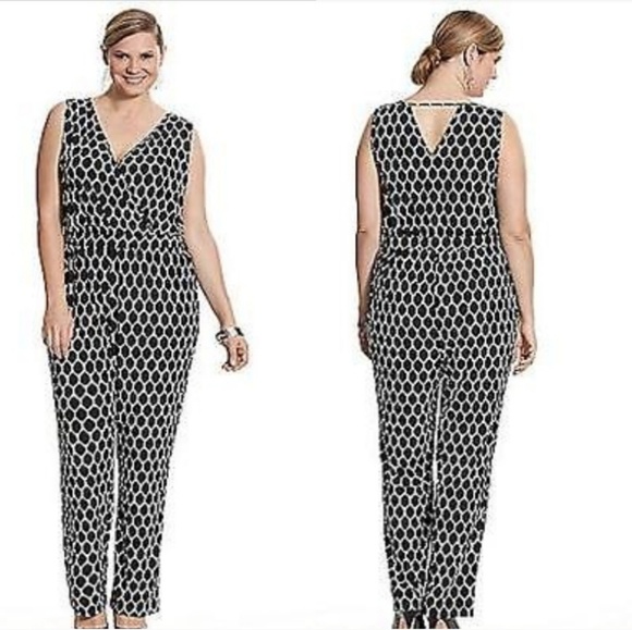 Lane bryant white jumpsuit Clearance